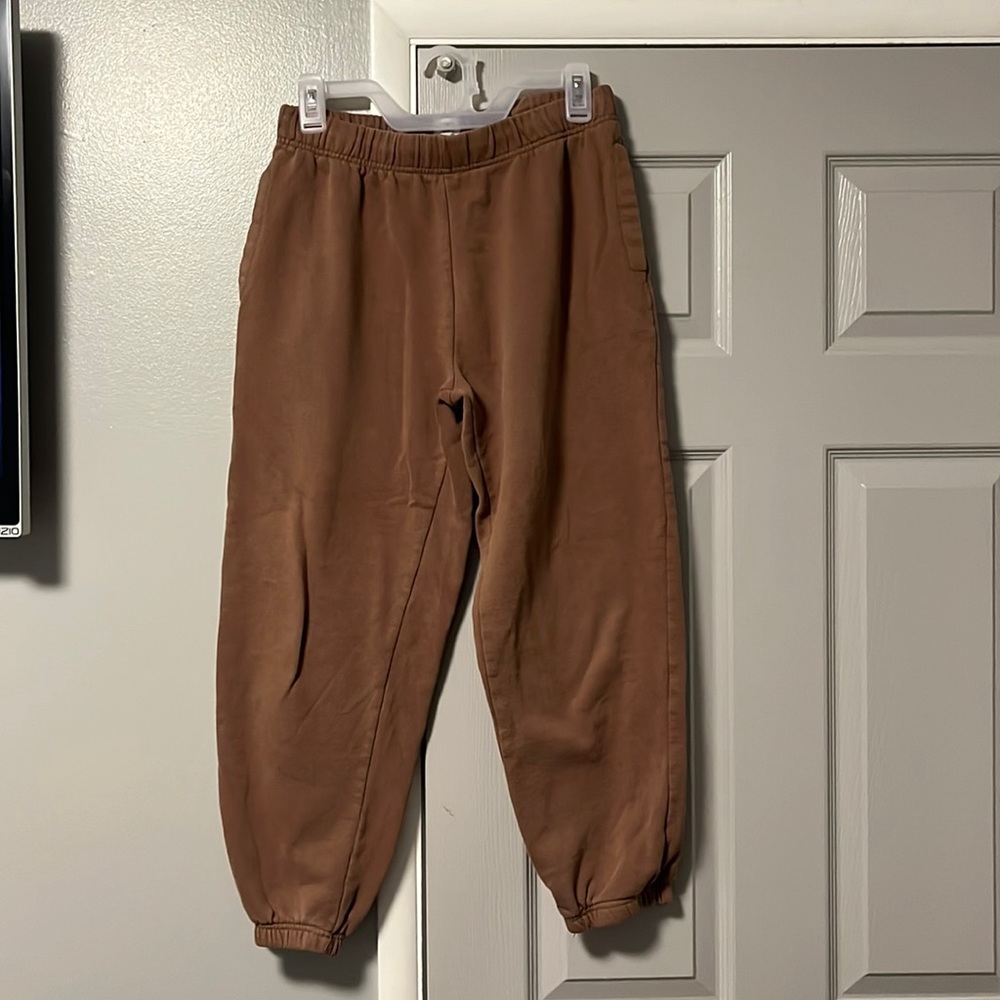 cotton on brown sweat pants